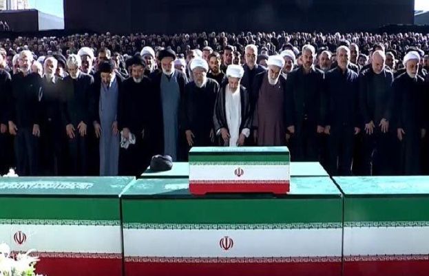 Funeral prayers for Iranian Supreme Leader Khamenei, family members offered in Tehran
